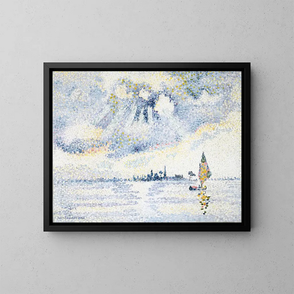 Sonnenuntergang über der Lagune von Venedig - Henri-Edmond Cross — gerahmtes Bild an der Wand
