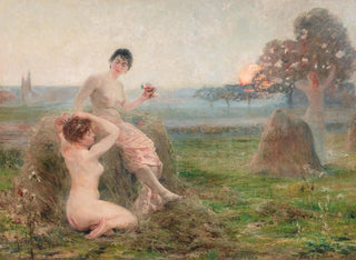 HenriEugne Delacroix - Lheure enchante  The enchanted hour.webp