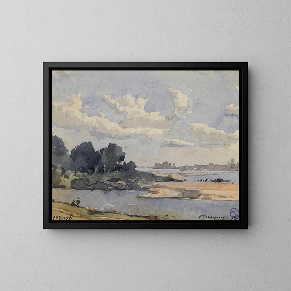 Bords de rivière - Henri-Joseph Harpignies — quadro incorniciato alla parete
