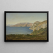 La Côte d'Azur, Bucht an der Mittelmeer - Henri-Joseph Harpignies — gerahmtes Bild an der Wand