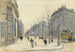 Le boulevard Saint-Germain, Paris - Henri-Joseph Harpignies — Ansicht des Kunstwerks