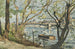 Vue de Paris sur la Seine avec le pont du Carrousel - Henri-Joseph Harpignies — Ansicht des Kunstwerks