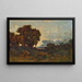 Sonnenuntergang über der Allier - Henri-Joseph Harpignies — gerahmtes Bild an der Wand