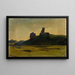 Eine Ruine auf einem Hügel - Henri-Joseph Harpignies — gerahmtes Bild an der Wand