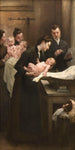 L'œuvre de la goutte de lait au dispensaire de Belleville Triptyque - Henri Jules Jean Geoffroy — Ansicht des Kunstwerks