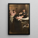 L'œuvre de la goutte de lait au dispensaire de Belleville Triptyque - Henri Jules Jean Geoffroy — gerahmtes Bild an der Wand