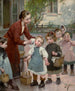 Die Berührung der Lehrer - Henri Jules Jean Geoffroy — Ansicht des Kunstwerks