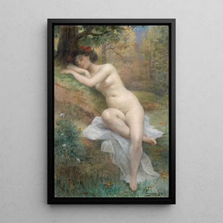 Henri Adrien Tanoux - Female nude in a forest landscape.webp