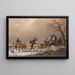 Winterkutschfahrt - Henri Auguste d'Ainecy Montpezat — gerahmtes Bild an der Wand