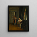 The chess game (Conflict of cases) - Henri Brispot — framed artwork on a wall