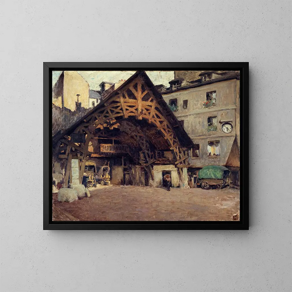L'Auberge du Compas d'Or, rue Montorgueil - Henri Dabadie — gerahmtes Bild an der Wand