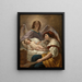 L'ange gardien - Henri De Caisne — gerahmtes Bild an der Wand