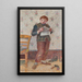 The Shoe Shine Boy - Henri Delavalle — framed artwork on a wall