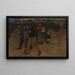 Rückkehr von der Arbeit bei Sonnenuntergang - Henri Evenepoel — gerahmtes Bild an der Wand