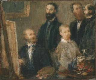 Henri FantinLatour - Manet in his Studio.webp