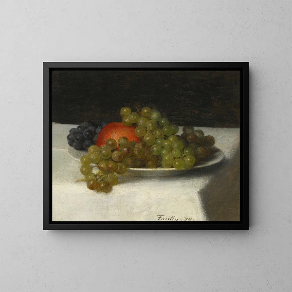 Äpfel und Trauben - Henri Fantin-Latour — gerahmtes Bild an der Wand
