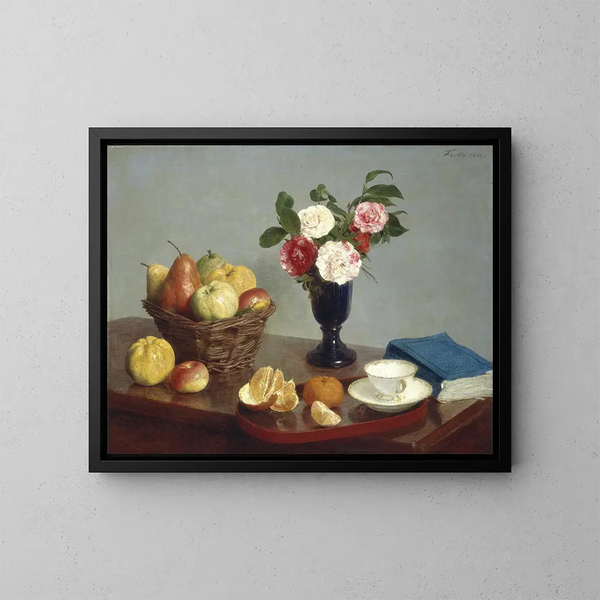 Nature morte - Henri Fantin-Latour — quadro incorniciato alla parete