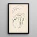 Inclined Figure - Henri Gaudier-Brzeska — framed artwork on a wall