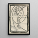 Reliefzeichnung einer abstrakten Frauenfigur - Henri Gaudier-Brzeska — gerahmtes Bild an der Wand