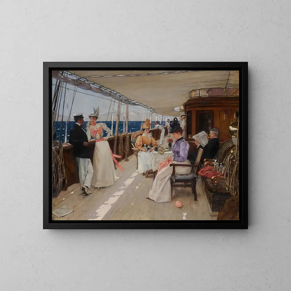 Yachting im Archipel - Henri Gervex — gerahmtes Bild an der Wand