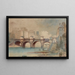Le Pont-Neuf et la berge du quai de Conti - Henri Jean Baptiste Lévis — framed artwork on a wall
