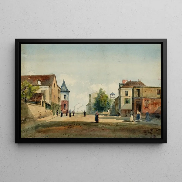 Henri Jean Baptiste Levis - Rue Marcadet et rue du MontCenis en 1876 18me arrondissement Paris.webp
