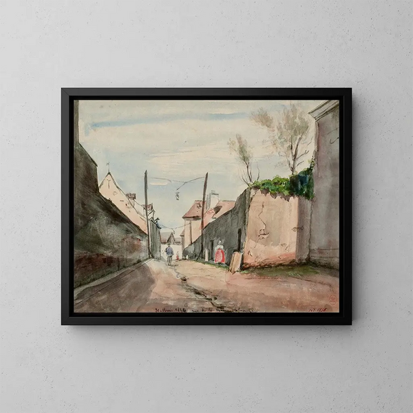 Rue de la Reine Blanche - Henri Jean Baptiste Lévis — gerahmtes Bild an der Wand