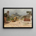 Eine Straße in Rio de Janeiro - Henri Langerock — gerahmtes Bild an der Wand