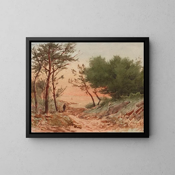 Paesaggio - Henri Laurent Mouren — quadro incorniciato alla parete