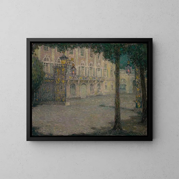 La Place de la Carrière au clair de lune - Henri Le Sidaner — quadro incorniciato alla parete