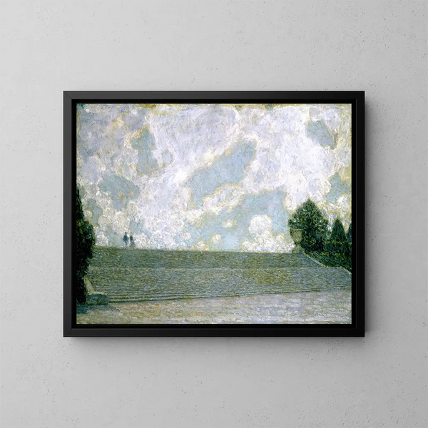 Die Treppen des Versailler Schlosses - Henri Le Sidaner — gerahmtes Bild an der Wand