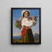 Mariuccia - Henri Lehmann — framed artwork on a wall