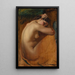 Studie einer weiblichen Akt - Henri Lehmann — gerahmtes Bild an der Wand