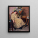 Il pittore addormentato - Henri Loubat — quadro incorniciato alla parete