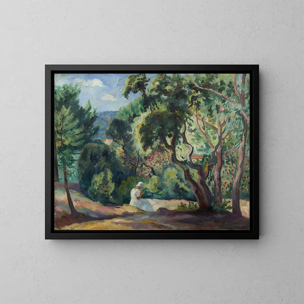 Unterholz bei La Moutte, Saint-Tropez - Henri Manguin — gerahmtes Bild an der Wand
