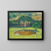 Bassin e pergolato sud-ovest del parco di Marquayrol - Henri Martin — quadro incorniciato alla parete