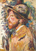 Mann im Profil-Büste - Henri Martin — gerahmtes Bild an der Wand