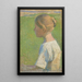 Junge Frau im Profil - Henri Martin — gerahmtes Bild an der Wand