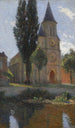 L'église di Labastide-du-Vert un matin d'été - Henri Martin — vista dell’opera