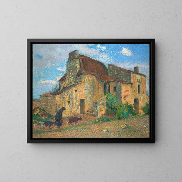 Landschaft der Landschaft - Henri Martin — gerahmtes Bild an der Wand