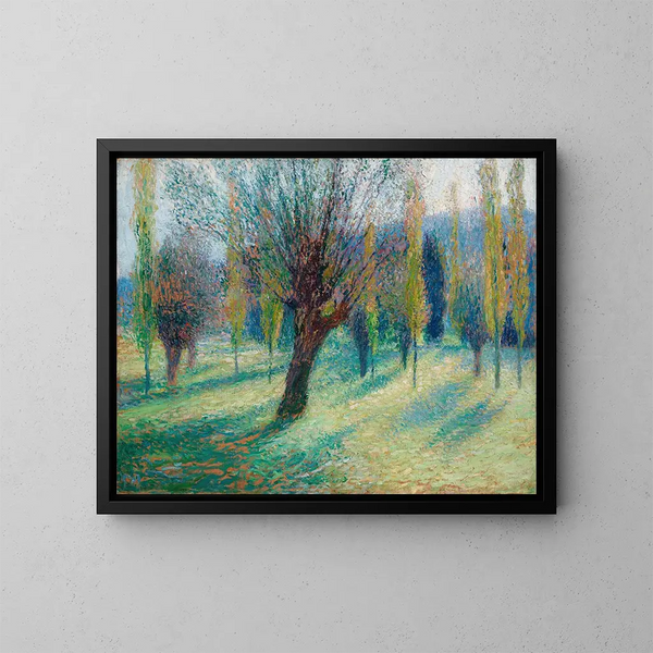 Saules dans la vallée du Vert - Henri Martin — gerahmtes Bild an der Wand