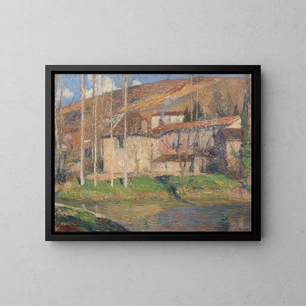 Ansicht von Labastide-du-Vert, Midi-Pyrénées - Henri Martin — gerahmtes Bild an der Wand