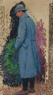 Studie für das Denkmal für die Toten L'homme mit einem Trauerkranz aus Lorbeer - Henri Martin — Ansicht des Kunstwerks