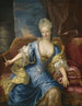 Portrait einer Dame, die auf einem Sofa sitzt - Henri Millot — Ansicht des Kunstwerks