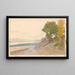 Buis-les-Baronnies, l'Ouvèze - Henri Rivière — gerahmtes Bild an der Wand