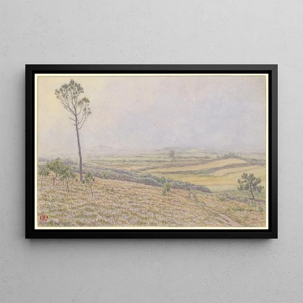 Henri Rivire - Morgat landes de Lequiffiniec dans la brume.webp