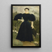 Ritratto di Madame M - Henri Rousseau — quadro incorniciato alla parete