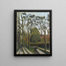 Die Ufer der Bièvre bei Bicêtre - Henri Rousseau — gerahmtes Bild an der Wand