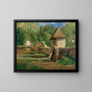A Gdres Basses Pyrénées - Henri Stanislas Rouart — quadro incorniciato alla parete