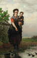 Nourrir les canards - Henri van Seben — vista dell’opera
